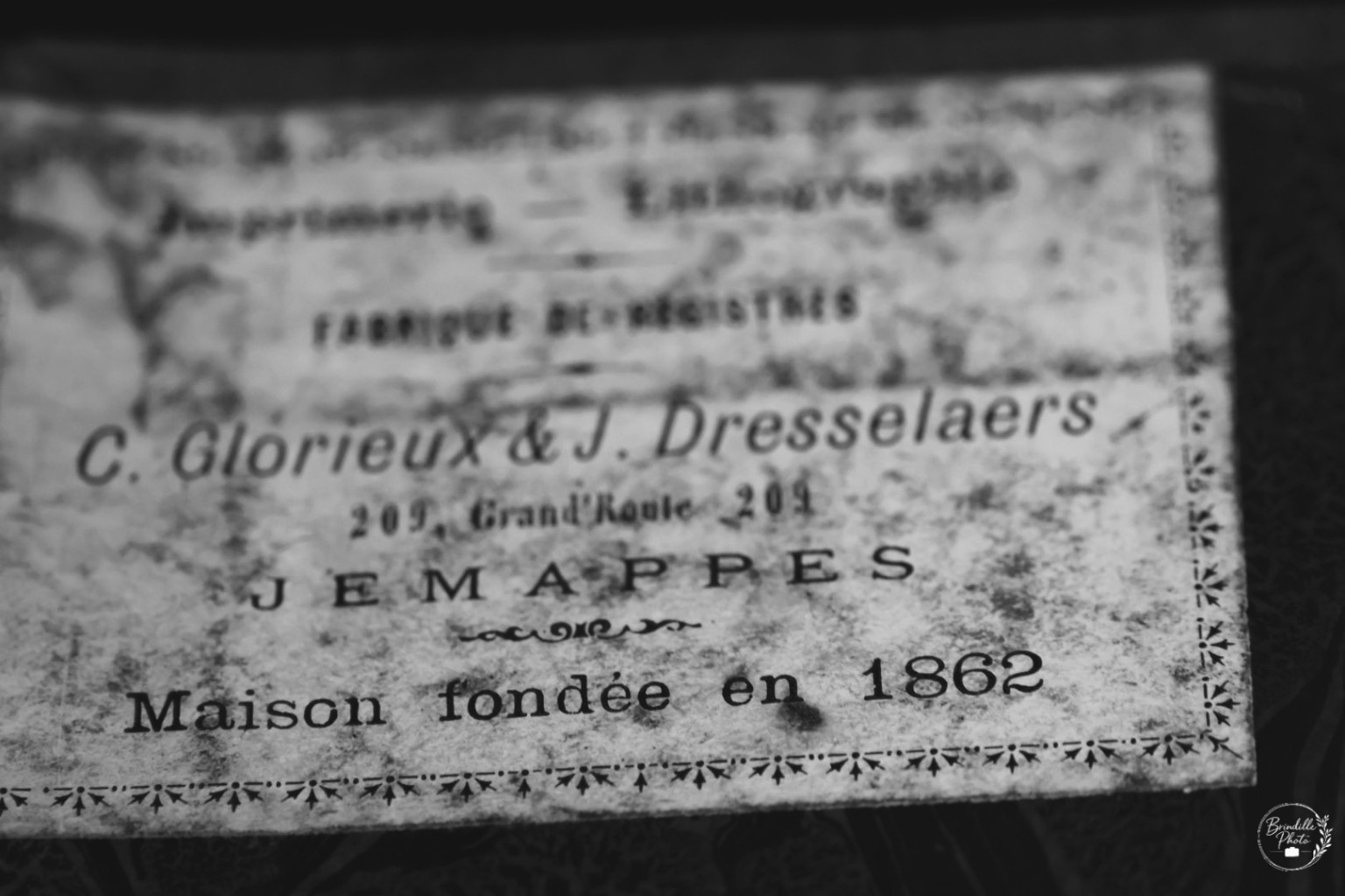 Plaque ancienne de Jemmappes